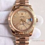 High Quality Copy Rolex Day-Date 40MM Watch MingZhu Movement Rose Gold Watch